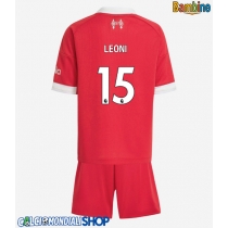 Maglie da calcio Liverpool Giovanni Leoni #15 Prima Maglia Bambino 2025-26 Manica Corta + Pantaloni corti)